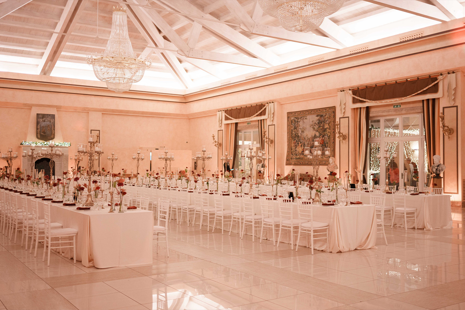 Allestimento matrimonio inverno