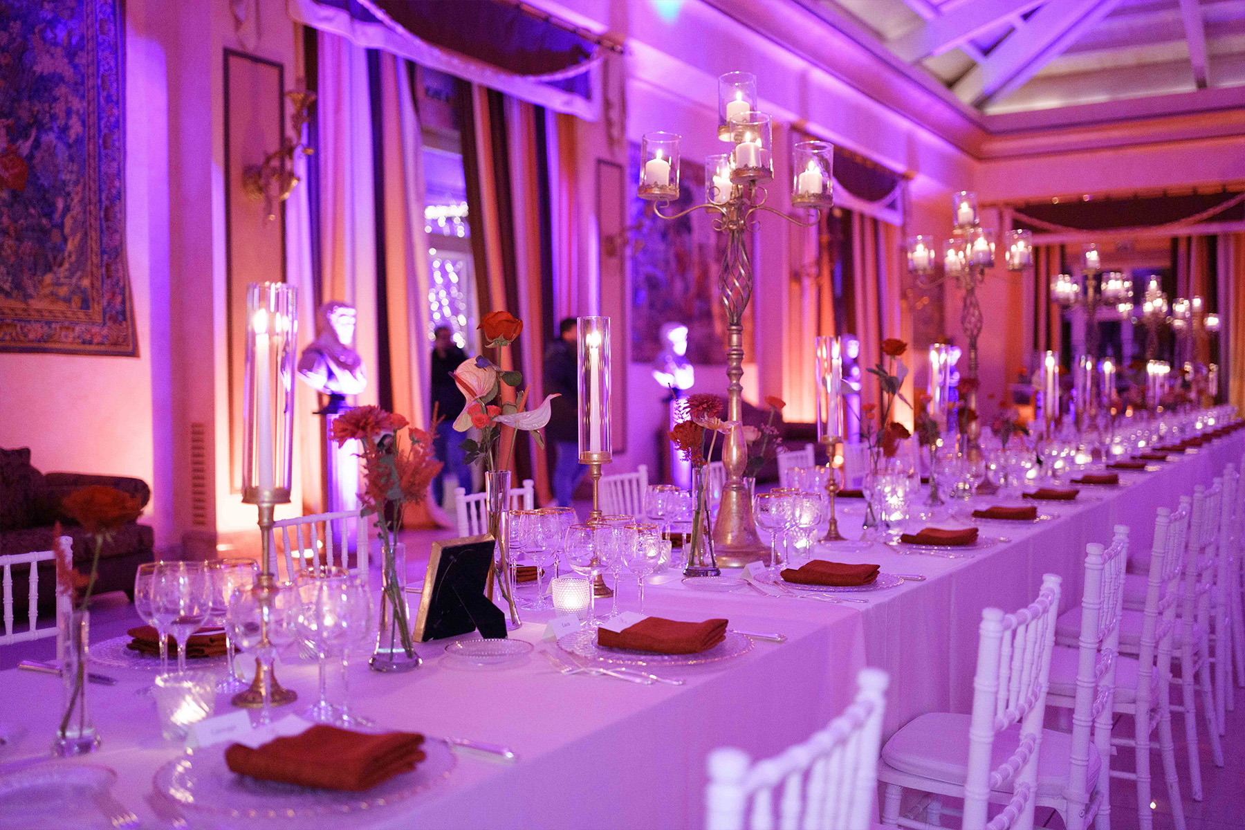 Allestimento matrimonio inverno