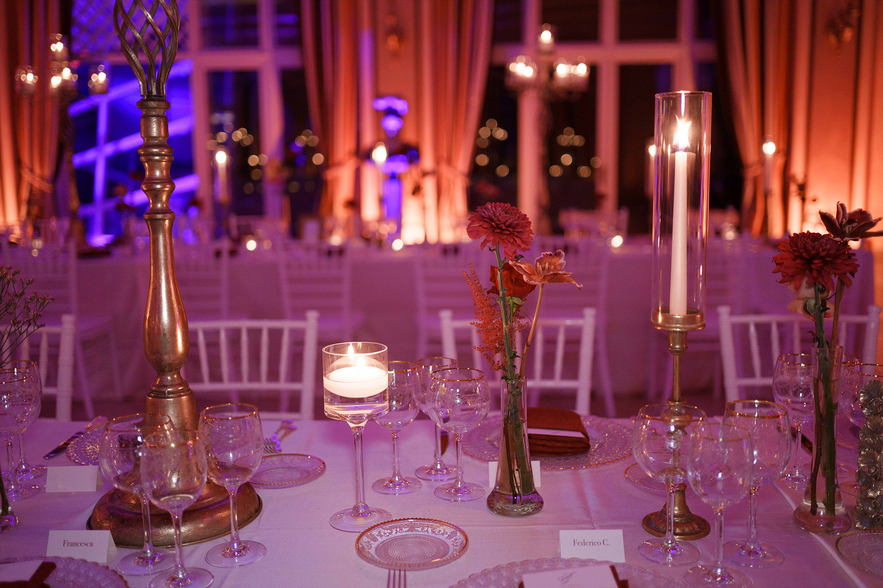 Allestimento matrimonio inverno