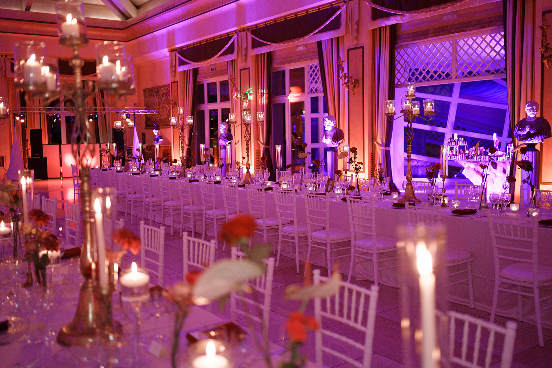 Allestimento matrimonio inverno