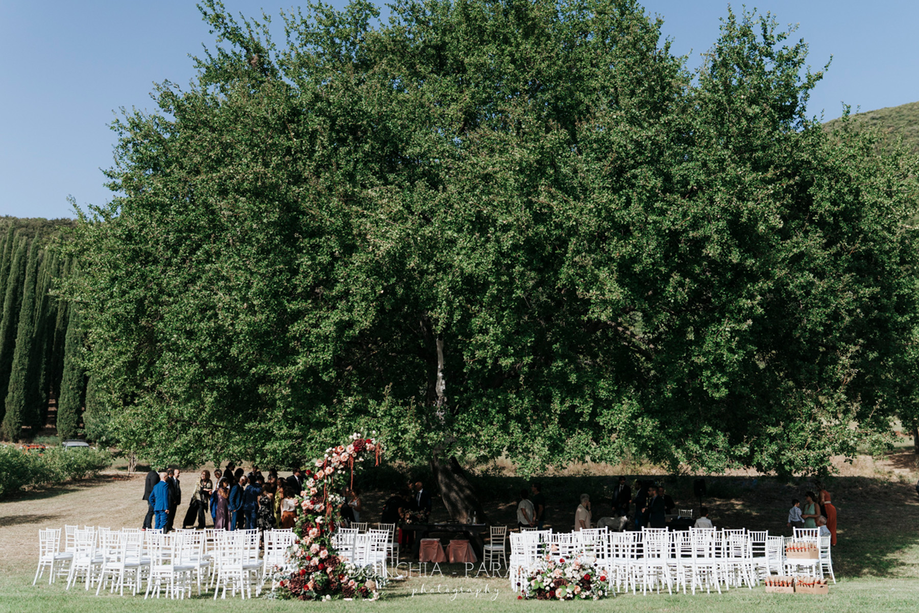 Matrimonio cerimonia all'aperto
