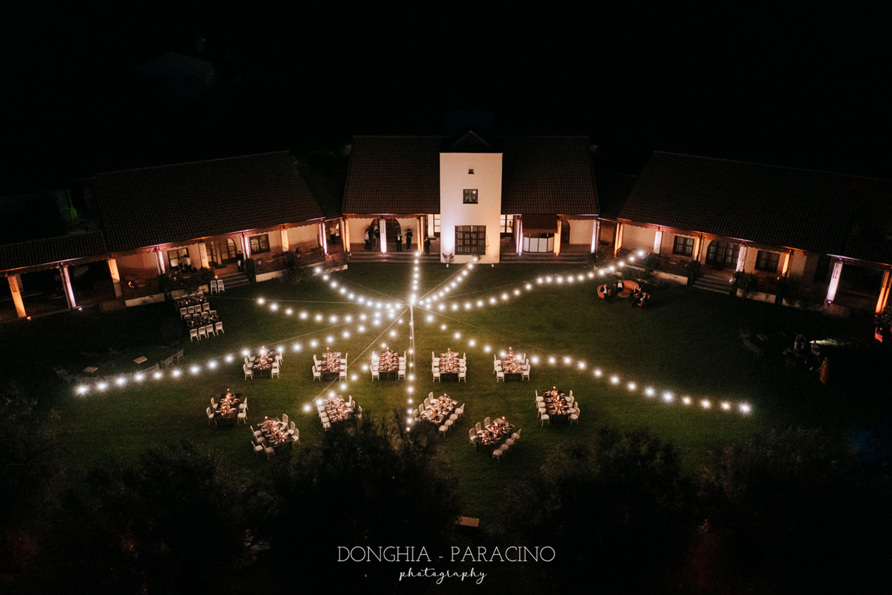 Ricevimento di matrimonio in giardino